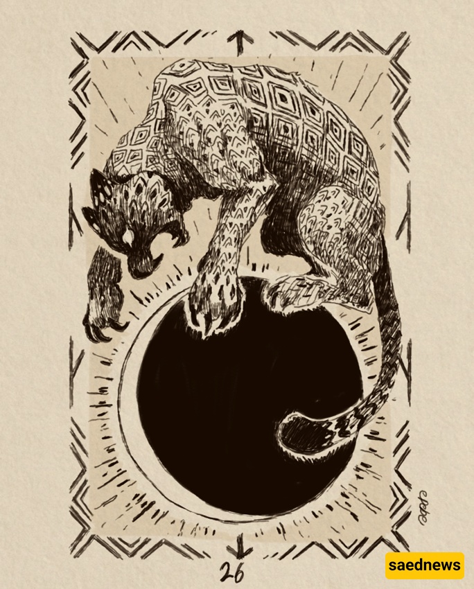 a jaguar attacking the Moon