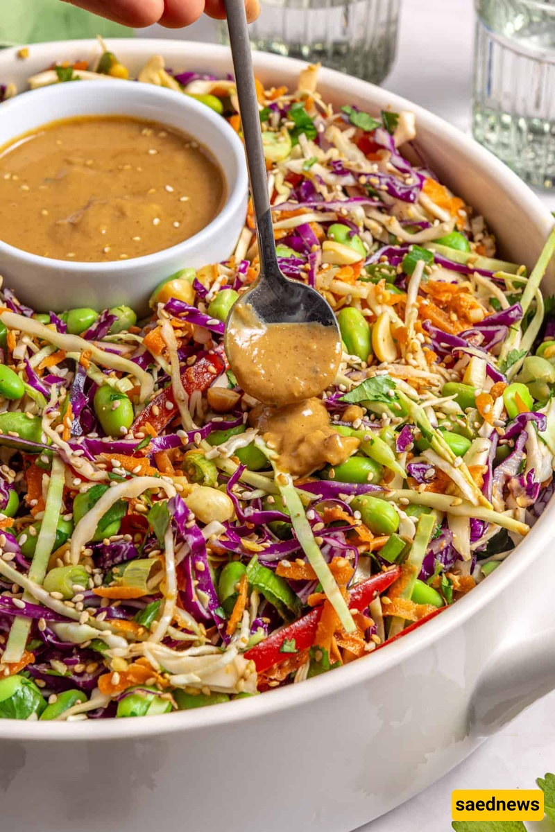 Chinese Salad With Peanut Sauce