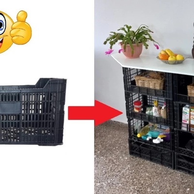 Creativity Time: Make a Shoe Rack from Plastic Fruit Containers – A Fun Upcycling Idea for Your Home