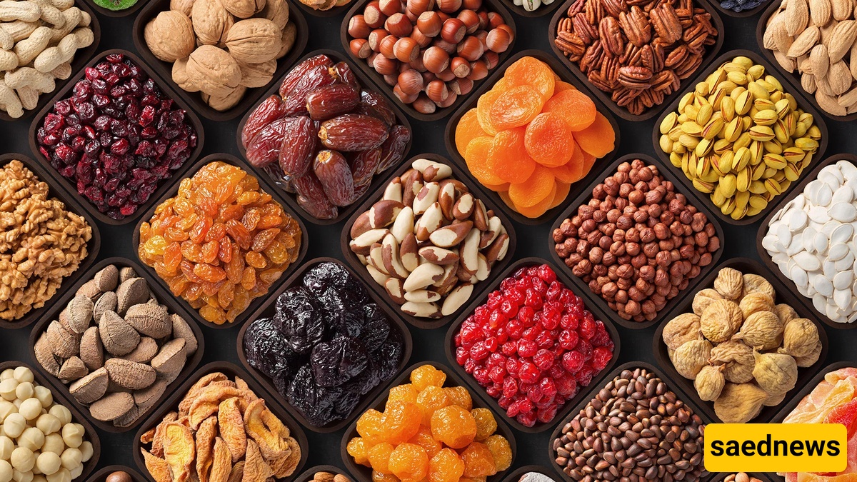 nuts and dried fruits
