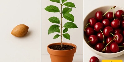 How to Plant a Cherry Pit in a Pot / Grow Your Own Cherry Tree at Home with This Simple Trick + Videofw