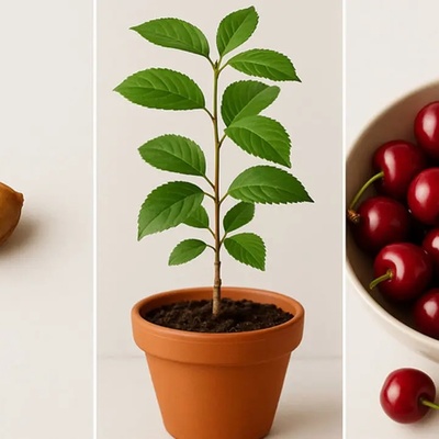 How to Plant a Cherry Pit in a Pot / Grow Your Own Cherry Tree at Home with This Simple Trick + Videofw
