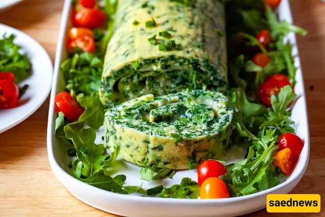Spinach omelette