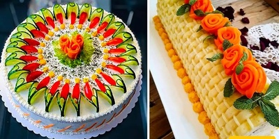 Creative Iranian Touches for Elegant Olivier Salad Presentation