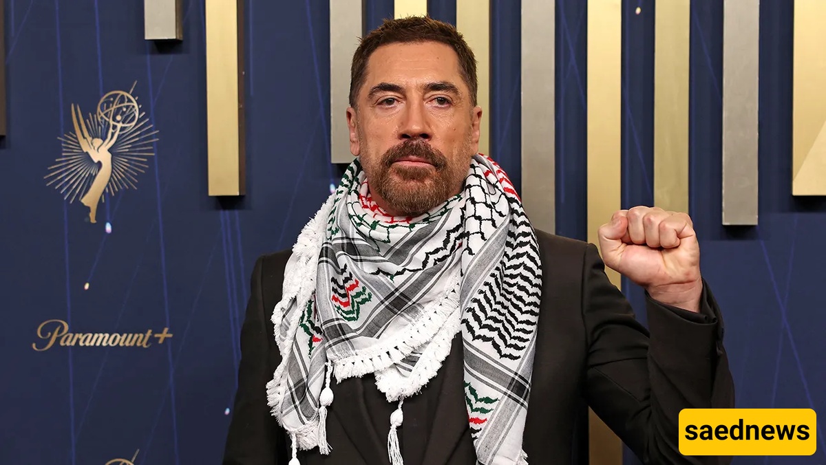 (VIDEO) “Free Palestine!”: Bardem’s Jihadi Scarf Turns Emmys Fashion Night into Israel-Palestine War Arena! — He Resembles Hamas Soldiers!