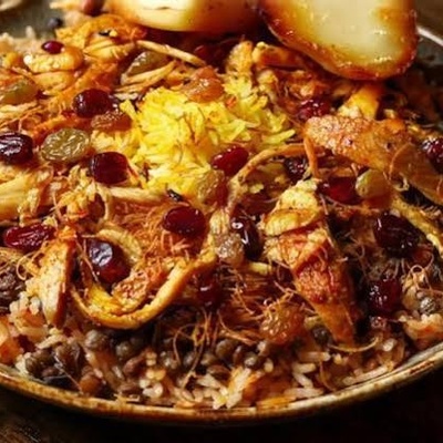 Read the Step-by-Step recipe for Damghan-Style Mani Polo With Chicken!