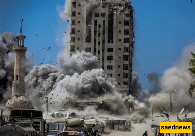 Israel Pounds Gaza Residential Tower Sheltering Hundreds of Displaced Families