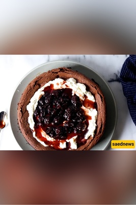 I Made a Sunken Black Forest Cake — Fudgy Center, Cloudy Whipped Cream & Boozy Cherries