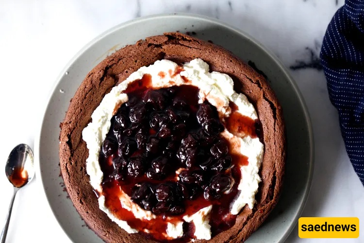 I Made a Sunken Black Forest Cake — Fudgy Center, Cloudy Whipped Cream & Boozy Cherries