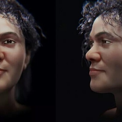AI Reconstruction of the Face of the Oldest Modern Human