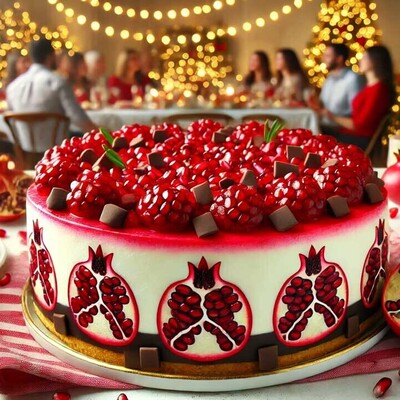 Recipe for a Tempting and Eye-Catching Pomegranate Cake That You Can Easily Make at Home