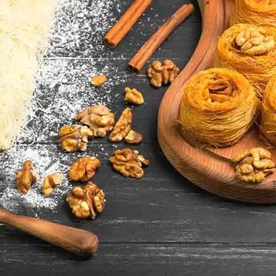 How to Make Cheese Kunafa for Four People