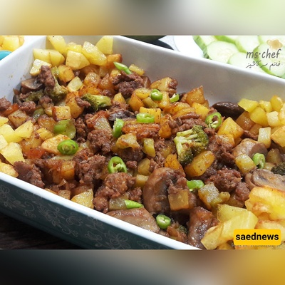 Hearty Beef with Mushrooms, Potatoes & Broccoli