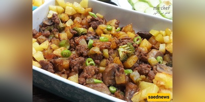 Hearty Beef with Mushrooms, Potatoes & Broccoli