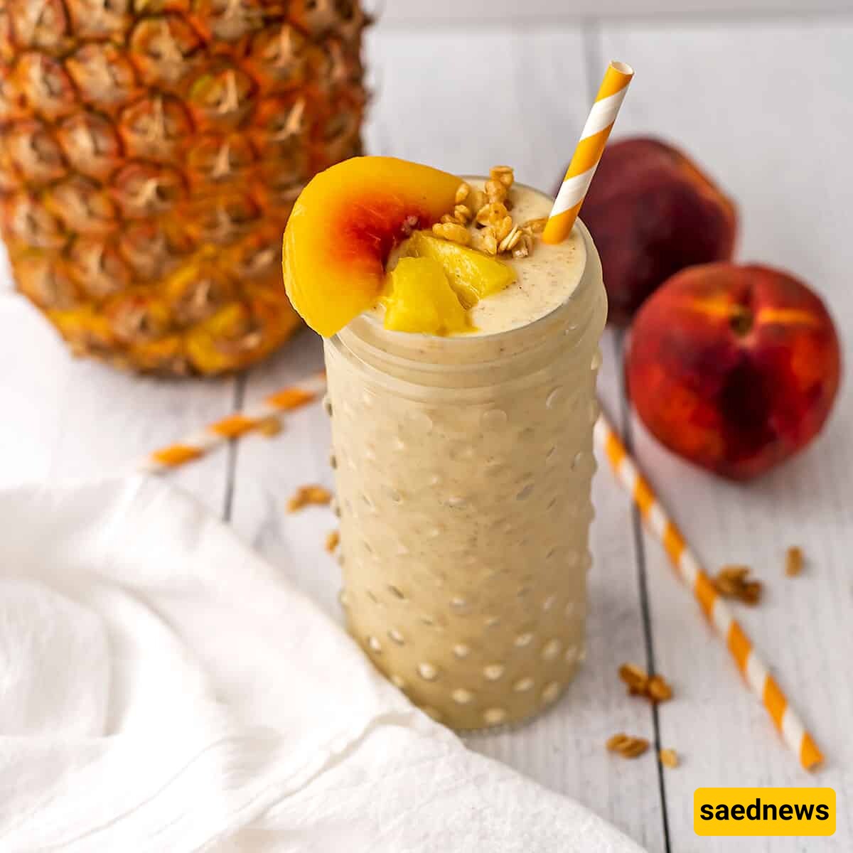  Pineapple and Peach Smoothie