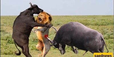 Wildlife Documentary of Animals / The Fierce and Breathtaking Battle Between a Lion and a Buffalo / A Good Friend is the Key to Everything! (Video)