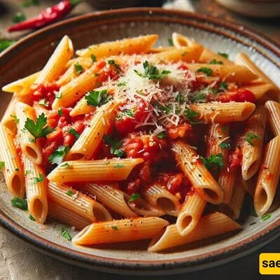 🍝 How to Make Tomato Pasta with Fresh Sauce 🍅