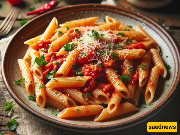 🍝 How to Make Tomato Pasta with Fresh Sauce 🍅
