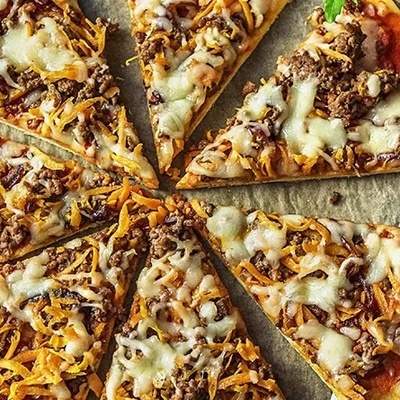 Restaurant-Style Meat and Mushroom Pizza Recipe in a Pan