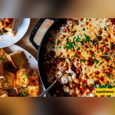 Ziti Chickpeas with Sausage & Kale — Pizza-Bean Magic in One Cheesy Pan
