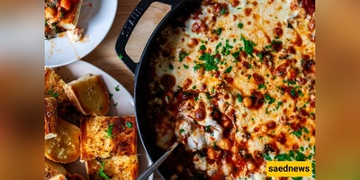Ziti Chickpeas with Sausage & Kale — Pizza-Bean Magic in One Cheesy Pan