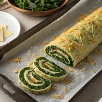 Spinach and Cheese Roulade: A Healthy and Delicious Alternative to Pizz
