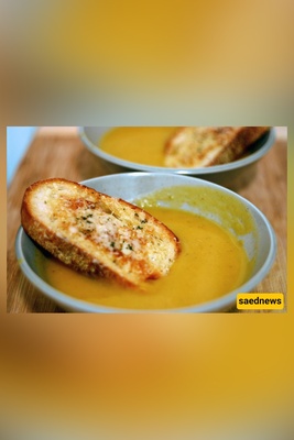 Winter Squash Soup with Gruyère Croutons — Cozy Bowl, Crisp Topping, No Sugar Overload