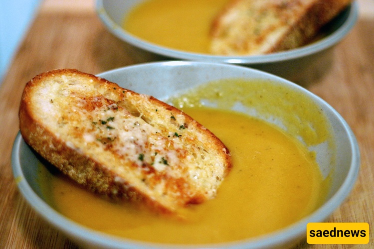 Winter Squash Soup with Gruyère Croutons — Cozy Bowl, Crisp Topping, No Sugar Overload