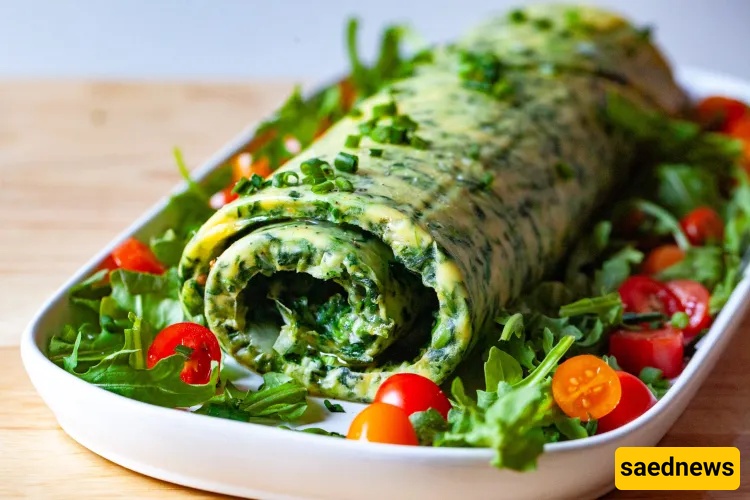 I Rolled an Omelet Like a Yule Log — Spinach, Cheddar & 15 Minutes to Brunch Drama!+VIDEO