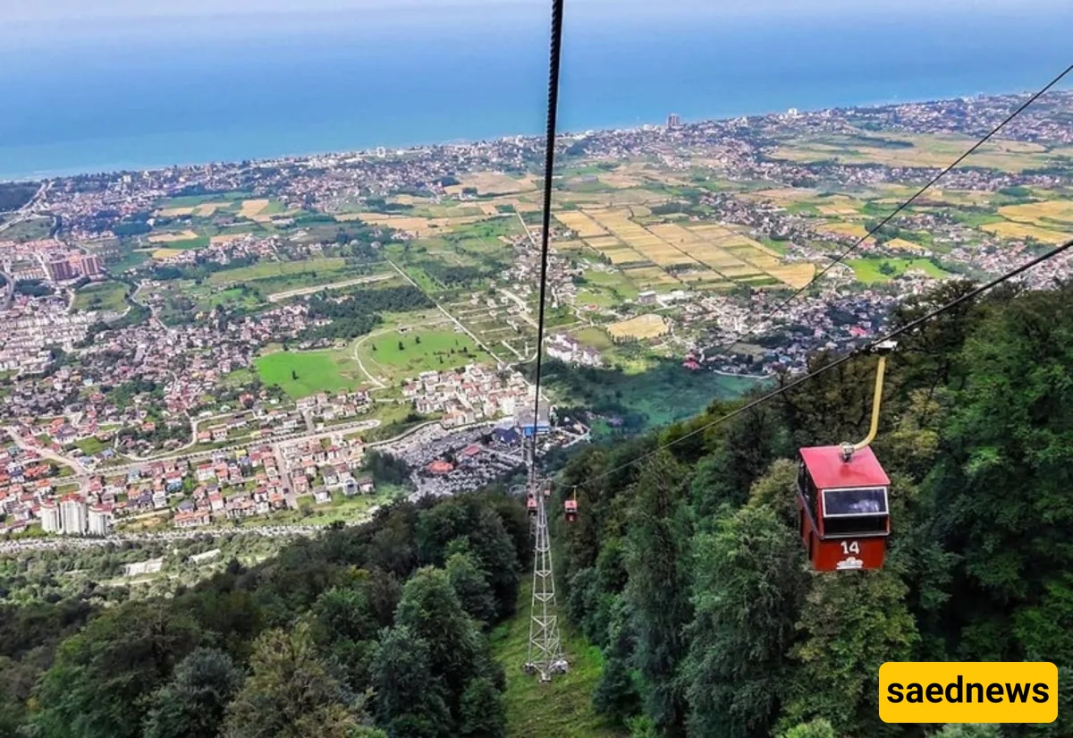 Namak Abrud cable car