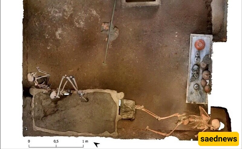 Two bodies as they were found in Region 33