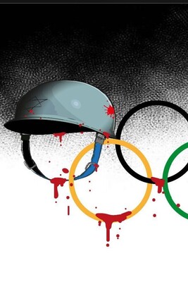 World Artists Condemn Israeli Regime's Participation in Olympics Through Powerful Spectacular Artwork