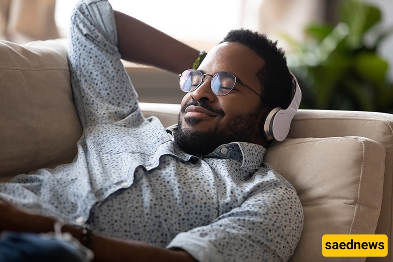 listening to music