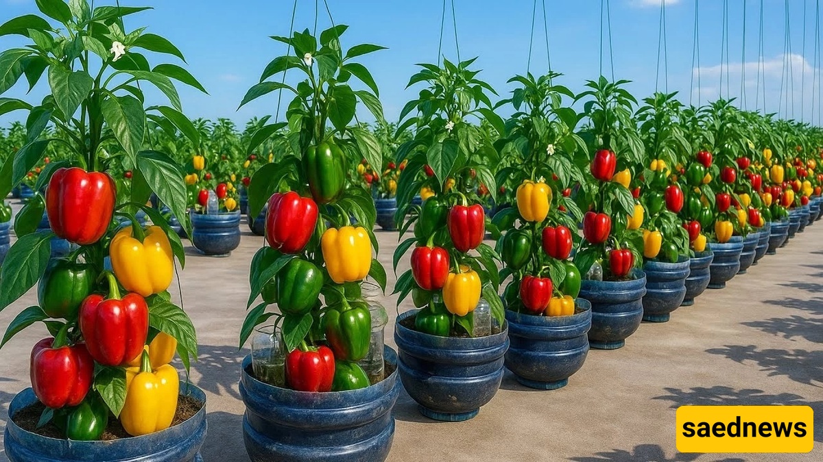 How to Grow and Harvest Bell Peppers in a Soda Bottle on Your Rooftop — Fresh Peppers at Home, This Easy!