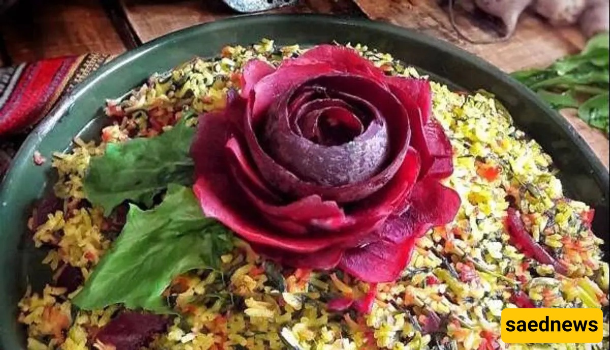 How to Make Spinach Rice with Beetroot / The Most Unique Iranian Mixed Rice with a Special and Delicious Flavor!