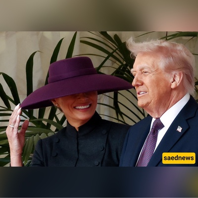 See Melania Trump's  Purple Hat and Yellow Gown! (Is This a Fashion Show or What?😂)