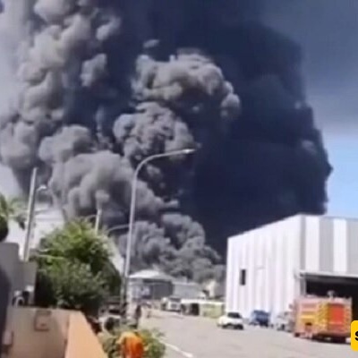 Taiwan Battery Factory Explodes Into Flames