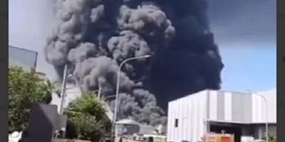 Taiwan Battery Factory Explodes Into Flames