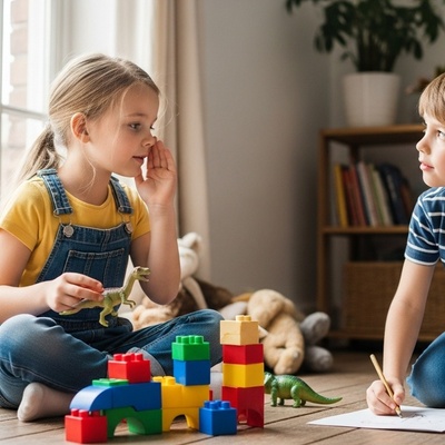Why Does a Child Sometimes Look at One Specific Spot While Talking?