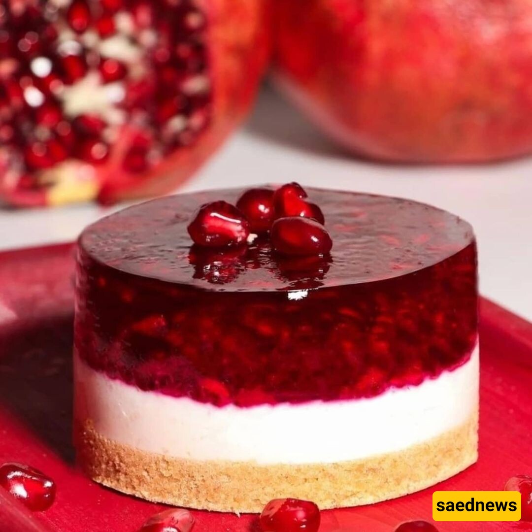 Pomegranate Cheesecake 