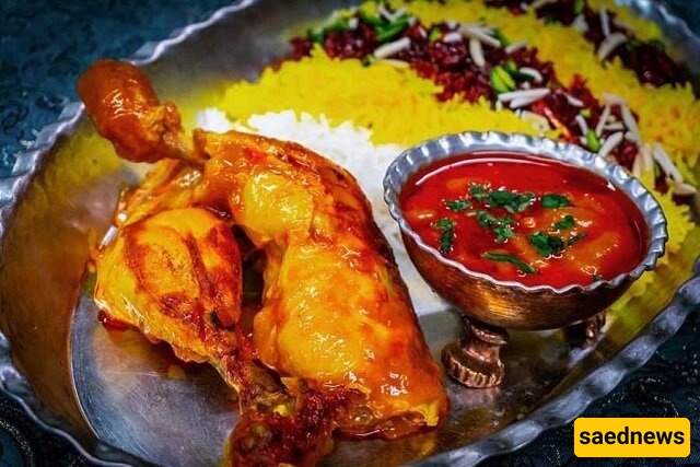 (Images) 15 Creative Ways to Decorate Zereshk Polo with Chicken for the Serving Table / Have you ever seen these designs anywhere before?