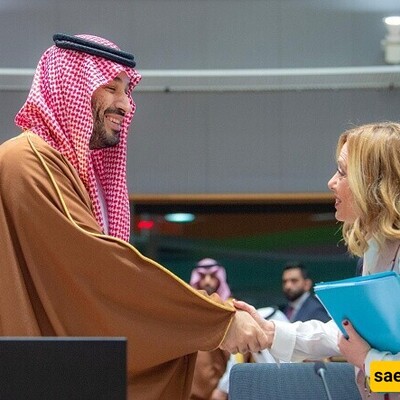 Saudi Crown Prince Mohammed bin Salman Went All Out In Welcoming The Well-Dressed Prime Minister of Italy; Hosting At His Winter Residence + photo.