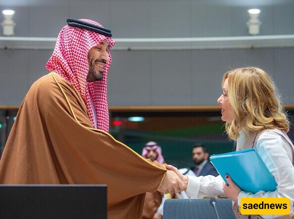 Saudi Crown Prince Mohammed bin Salman Went All Out In Welcoming The Well-Dressed Prime Minister of Italy; Hosting At His Winter Residence + photo.