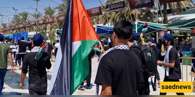 Palestinian Flag Emerges as Unifying Symbol Along Arbaeen Pilgrimage Path