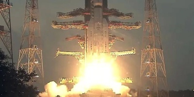 India Sends Navy Communications Satellite into Space Aboard LVM3 Rocket