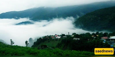 Javaherdeh Village: Where Lush Forests Meet the Misty Sky