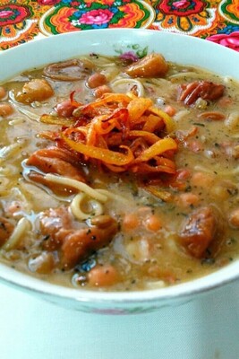 How to Make Delicious Dried Apricot Soup (Aash Barge)