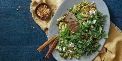 Chicken and Spinach Pasta Salad + Nutritional Information