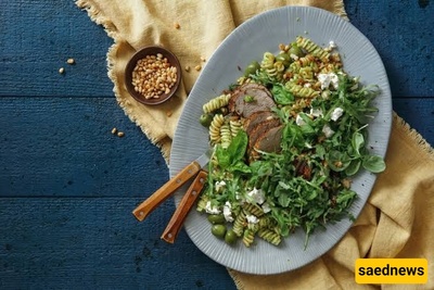 Chicken and Spinach Pasta Salad + Nutritional Information