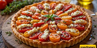 How to Make Tomato and Cheese Tart: A Delicious and Colorful Appetizer !